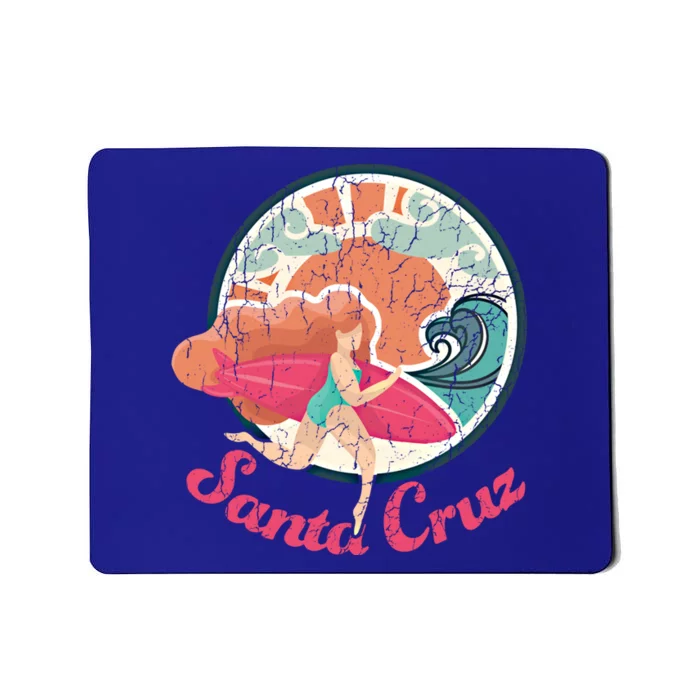 Girl Surf Gift Santa Cruz Surfing Gift Mousepad