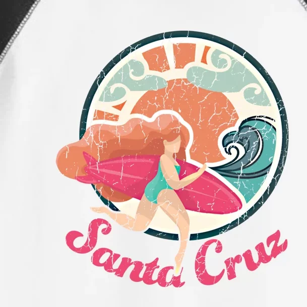 Girl Surf Gift Santa Cruz Surfing Gift Toddler Fine Jersey T-Shirt