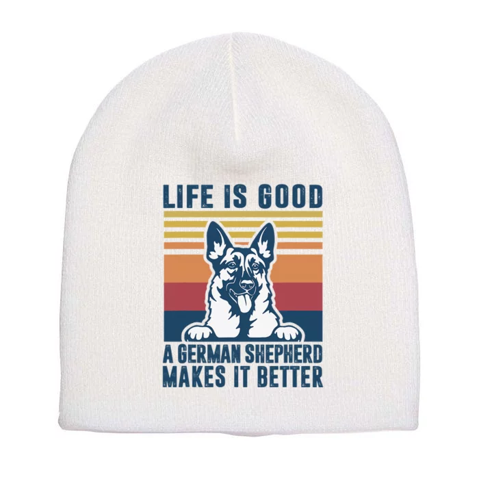 German Shepherd Gift Dog Dad Mom German Shepherd Short Acrylic Beanie