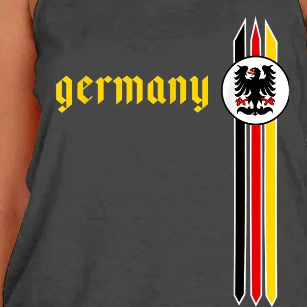 Germany Soccer - German Flag Jersey - Deutschland Women's Knotted Racerback Tank