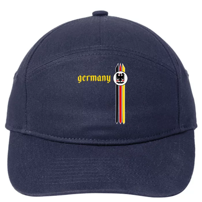 Germany Soccer - German Flag Jersey - Deutschland 7-Panel Snapback Hat