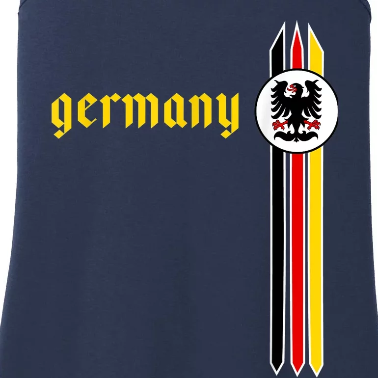 Germany Soccer - German Flag Jersey - Deutschland Ladies Essential Tank