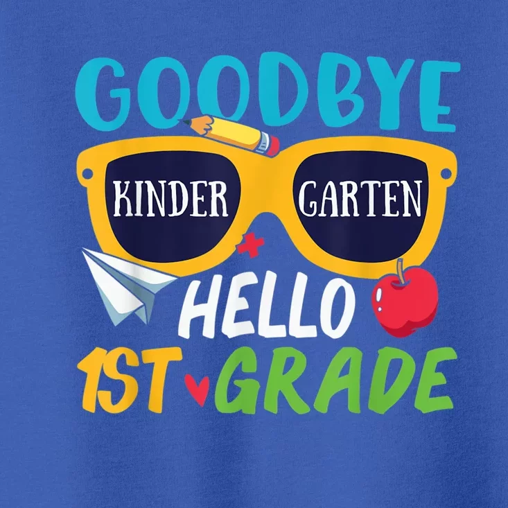 Graduation Shirt Goodbye Kindergarten Hello 1st Grade School Toddler T-Shirt