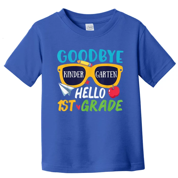 Graduation Shirt Goodbye Kindergarten Hello 1st Grade School Toddler T-Shirt