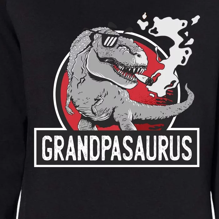 Grandpasaurus Smoking Grandpa Trex Funny Womens California Wash Sweatshirt