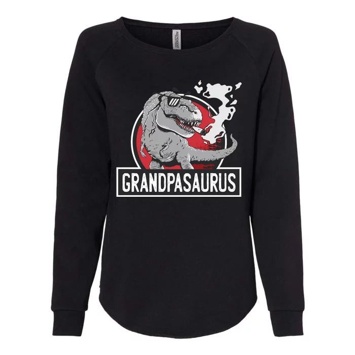 Grandpasaurus Smoking Grandpa Trex Funny Womens California Wash Sweatshirt