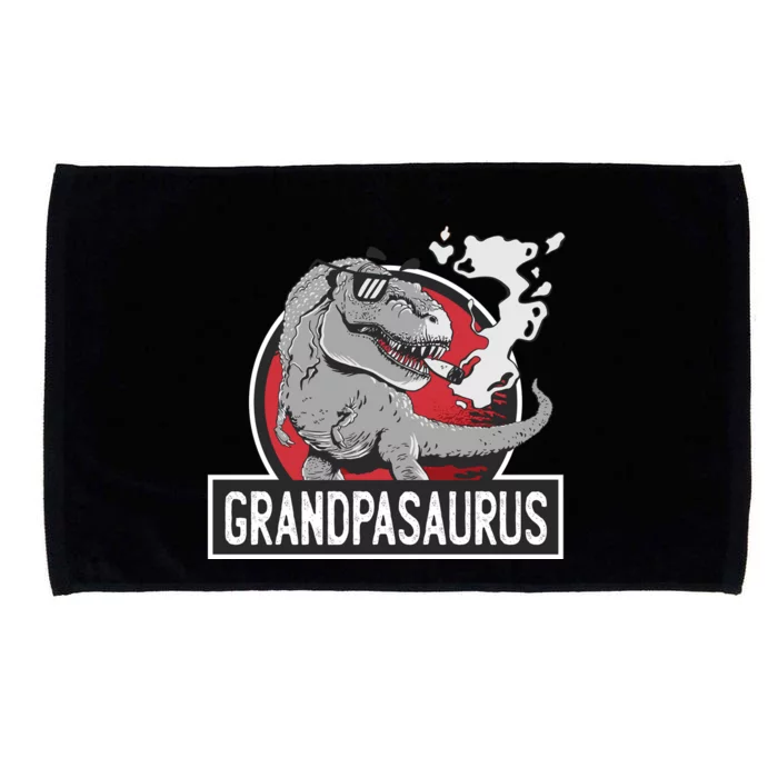 Grandpasaurus Smoking Grandpa Trex Funny Microfiber Hand Towel