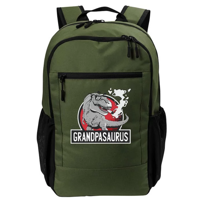 Grandpasaurus Smoking Grandpa Trex Funny Daily Commute Backpack