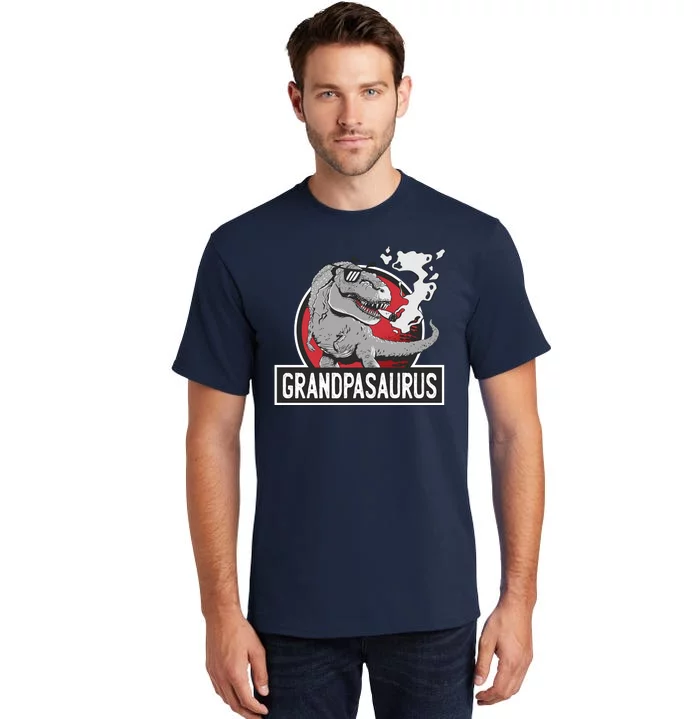 Grandpasaurus Smoking Grandpa Trex Funny Tall T-Shirt