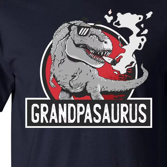 Grandpasaurus Smoking Grandpa Trex Funny Tall T-Shirt