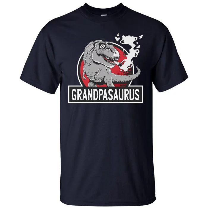 Grandpasaurus Smoking Grandpa Trex Funny Tall T-Shirt