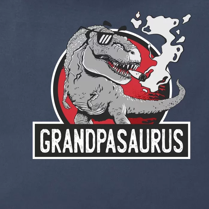 Grandpasaurus Smoking Grandpa Trex Funny Zip Tote Bag