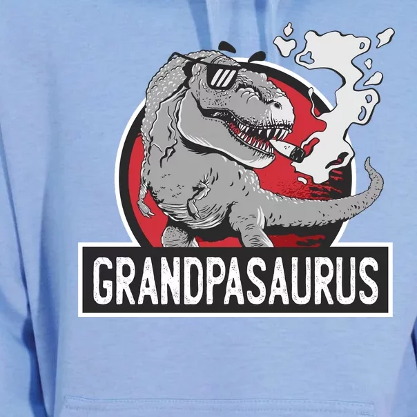 Grandpasaurus Smoking Grandpa Trex Funny Unisex Surf Hoodie