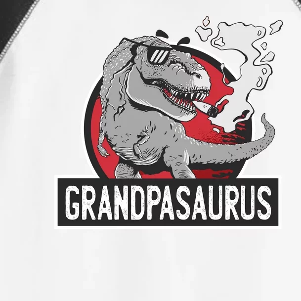 Grandpasaurus Smoking Grandpa Trex Funny Toddler Fine Jersey T-Shirt