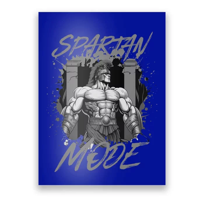 Gladiator Sparta Gym Warrior Spartan Mode Workout Beast Gift Poster