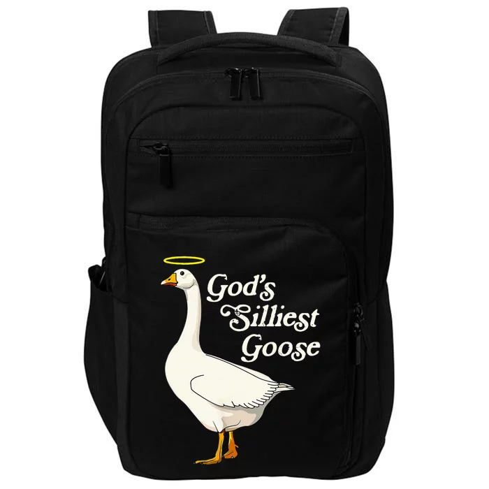 God's Silliest Goose God's Silliest Goose Duck Funny Impact Tech Backpack