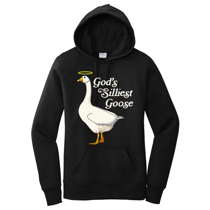 God's Silliest Goose God's Silliest Goose Duck Funny Women's Pullover Hoodie