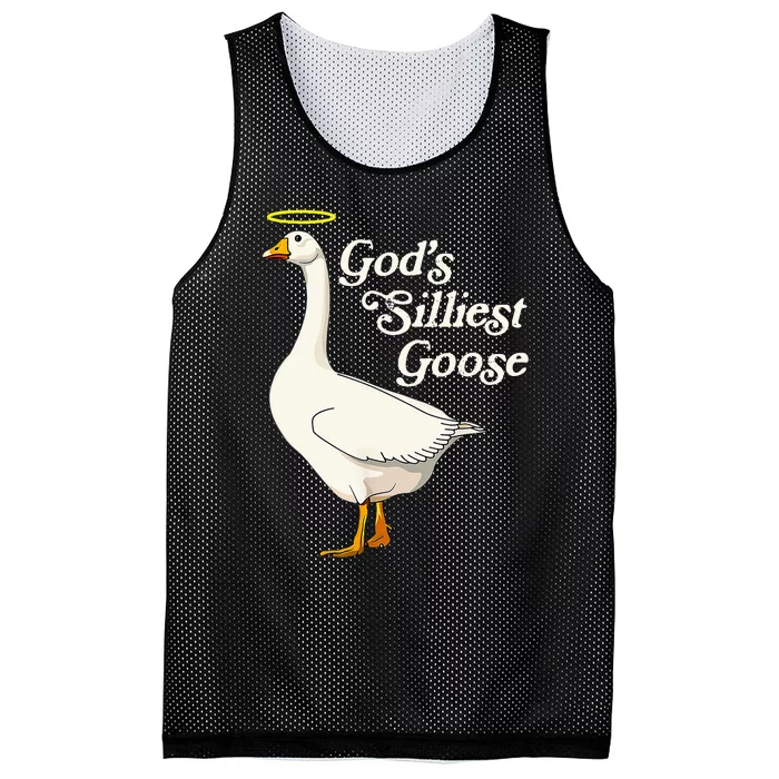 God's Silliest Goose God's Silliest Goose Duck Funny Mesh Reversible Basketball Jersey Tank