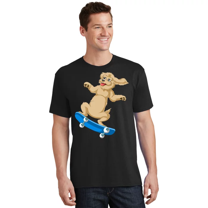 Goldendoodle Skateboarding T-Shirt