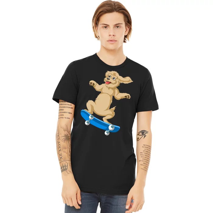 Goldendoodle Skateboarding Premium T-Shirt