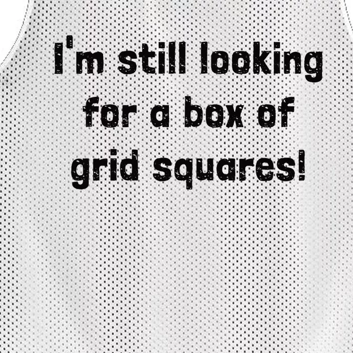 Grid Squares Mesh Reversible Basketball Jersey Tank