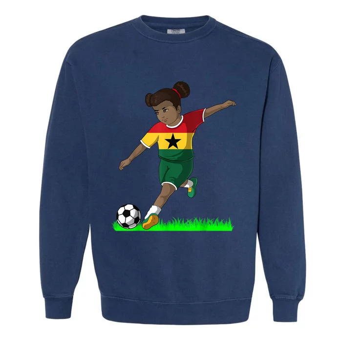 Ghanaian Soccer  Ghana Flag Jersey Football Fans Garment-Dyed Sweatshirt