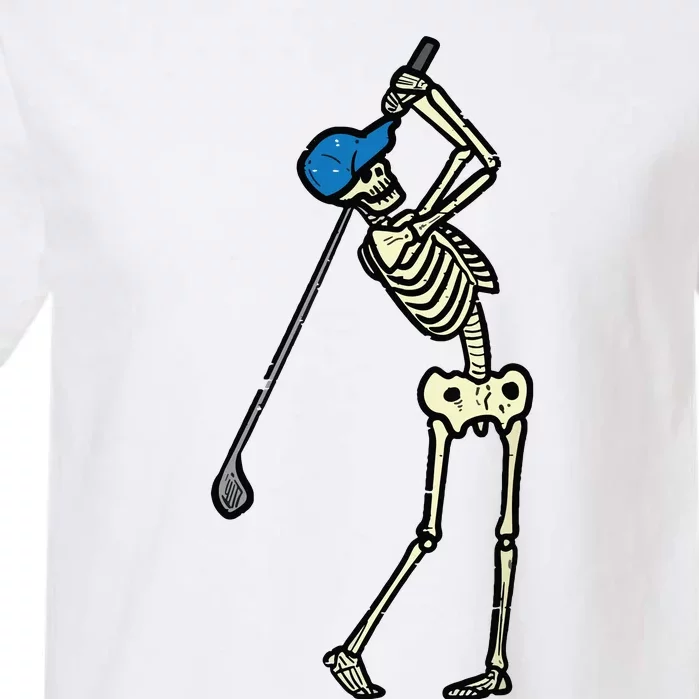 Golfer Skeleton Golf Player Halloween Costumedad Garment-Dyed Heavyweight T-Shirt