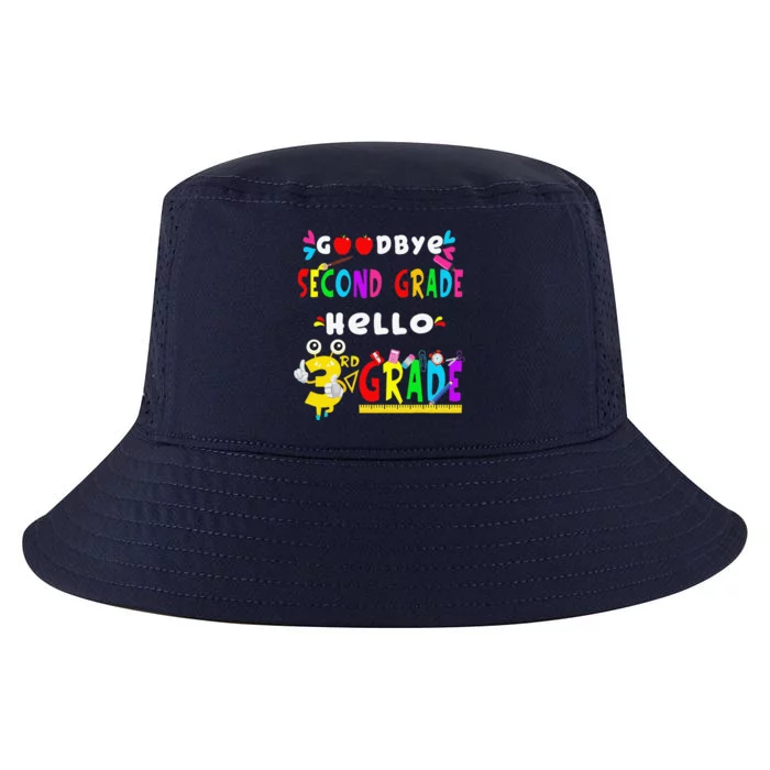 Goodbye Second Grade Hello 3rd Grade Funny Back To School Cool Comfort Performance Bucket Hat