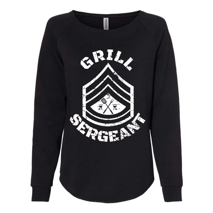 GRILL SERGEANT Grilling BBQ Dad Father's Womens California Wash Sweatshirt