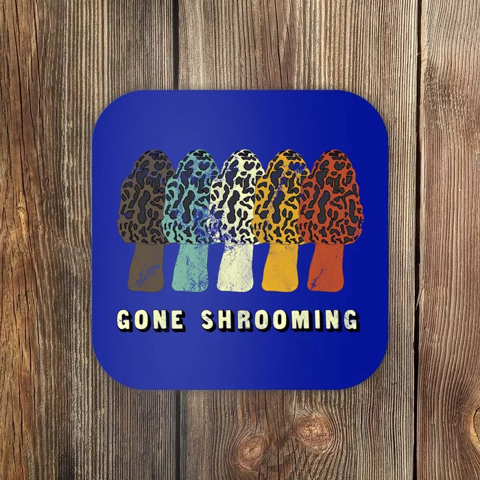 Gone Shrooming Gift Fun Mushroom Hunters Gift Coaster