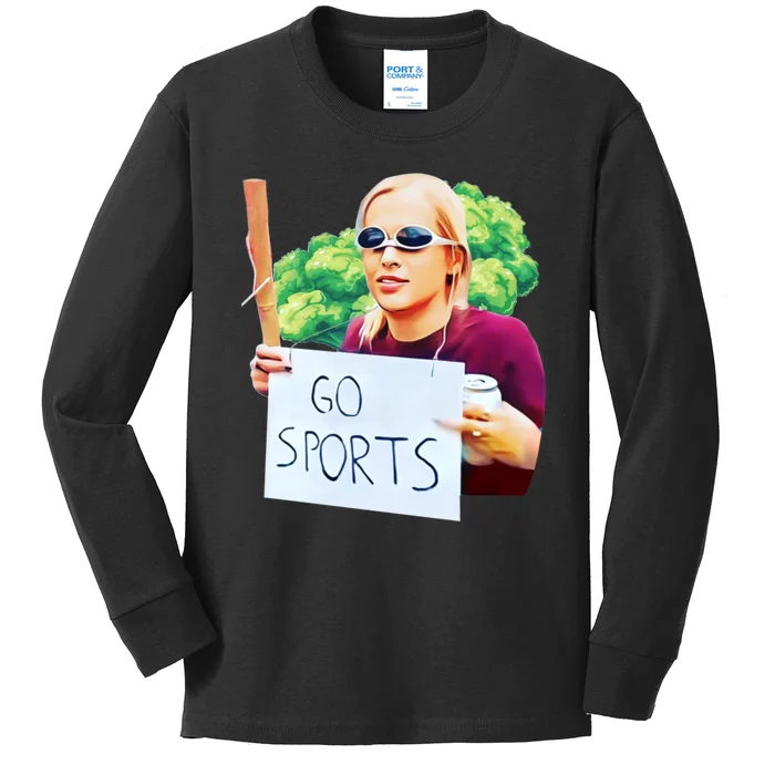 Go Sports Girl Meme Kids Long Sleeve Shirt