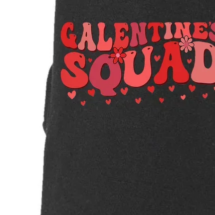 Galentines Squad Gang Valentine 2024 Funny GalentineS Day Doggie 3-End Fleece Hoodie