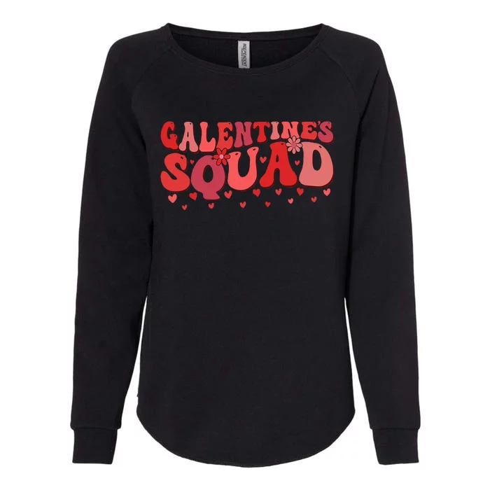 Galentines Squad Gang Valentine 2024 Funny GalentineS Day Womens California Wash Sweatshirt