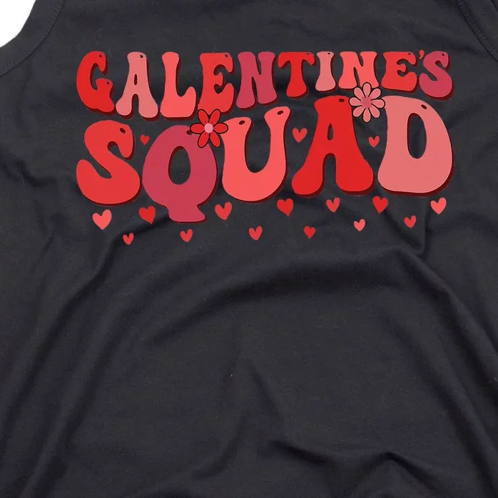 Galentines Squad Gang Valentine 2024 Funny GalentineS Day Tank Top