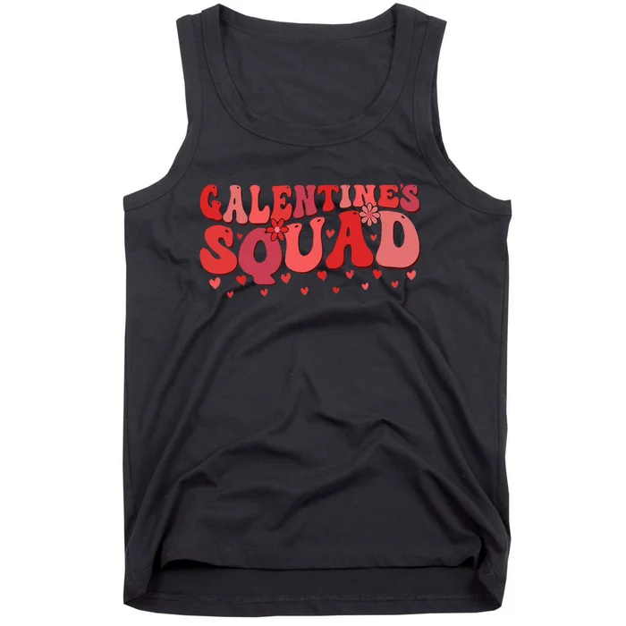 Galentines Squad Gang Valentine 2024 Funny GalentineS Day Tank Top