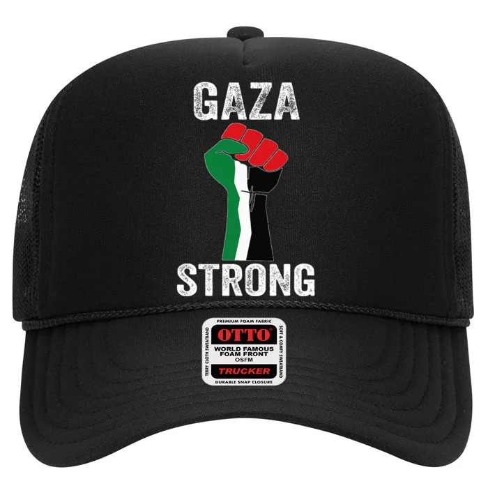 Gaza Strong High Crown Mesh Trucker Hat