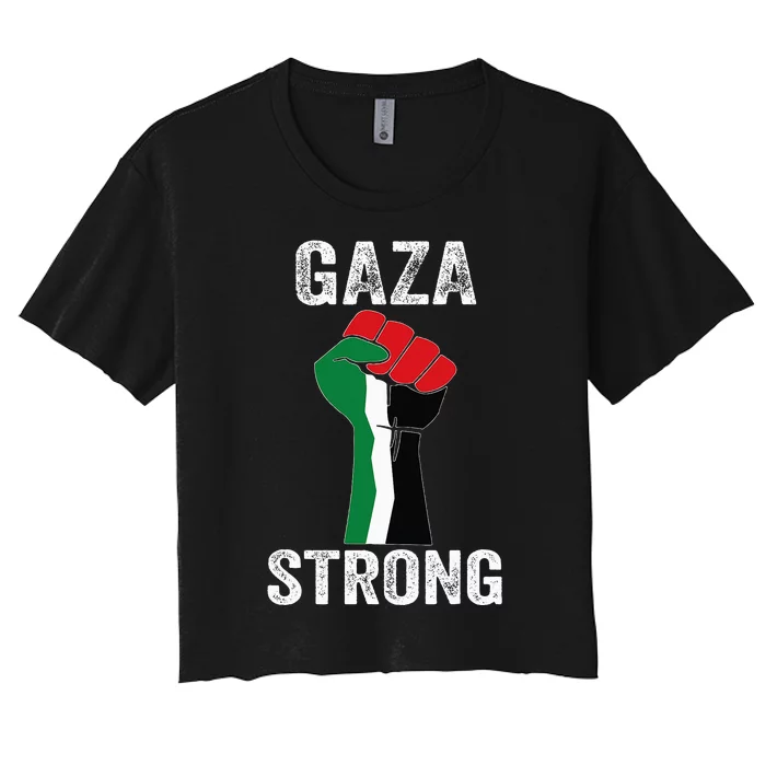 Gaza Strong Women's Crop Top Tee