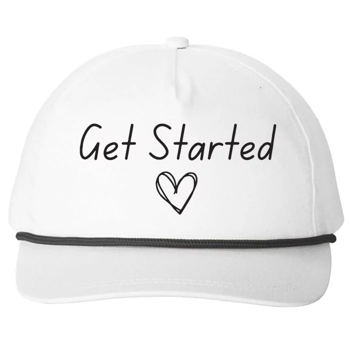 Get Started Snapback Five-Panel Rope Hat