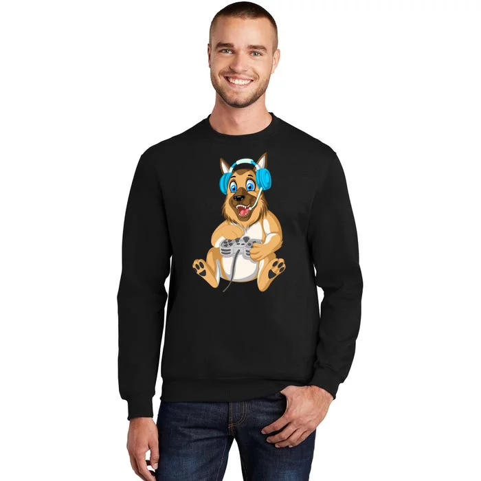 German Shepherd Gamer Tall Sweatshirt