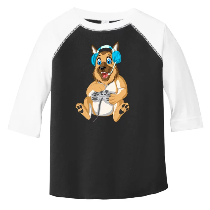 German Shepherd Gamer Toddler Fine Jersey T-Shirt