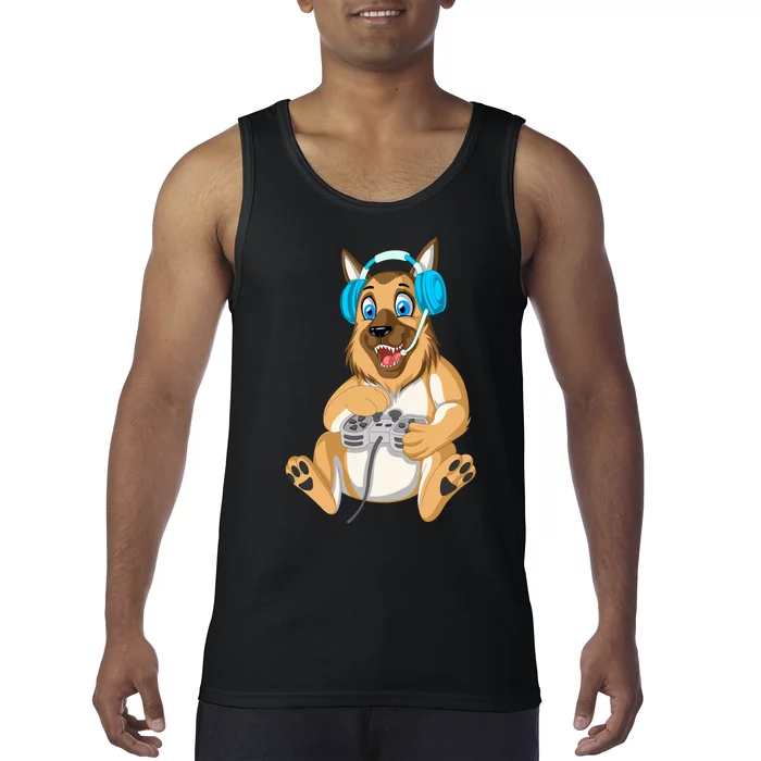 German Shepherd Gamer Tank Top