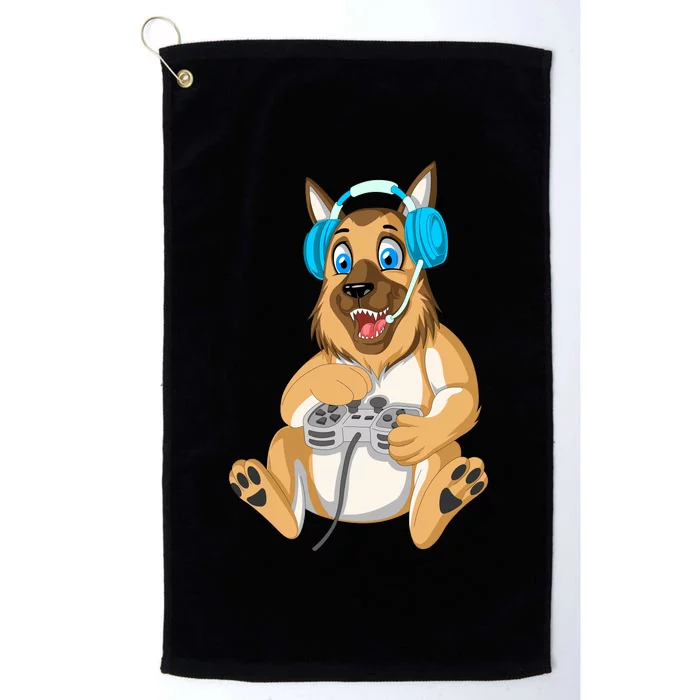 German Shepherd Gamer Platinum Collection Golf Towel