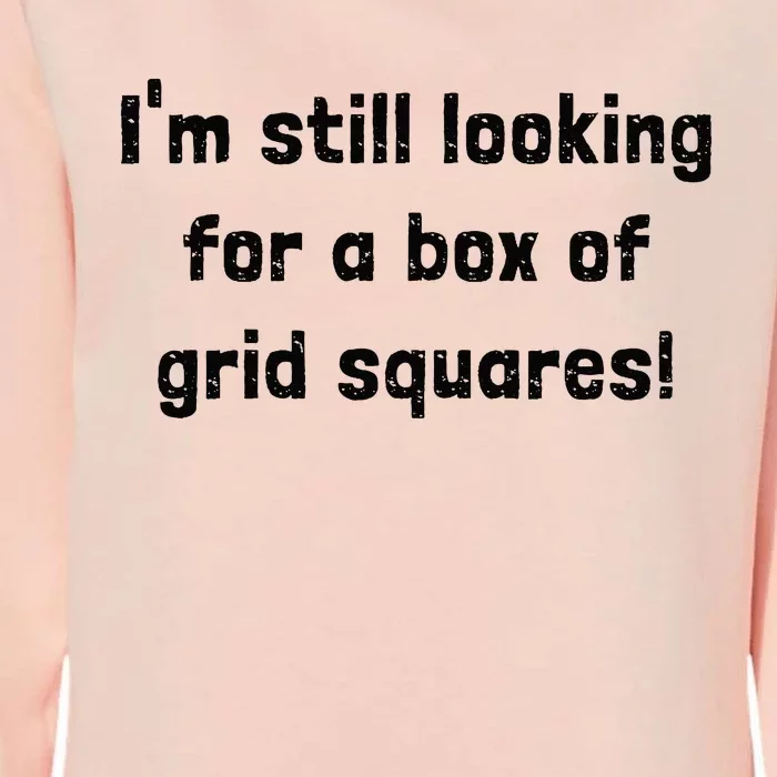 Grid Squares Womens California Wash Sweatshirt