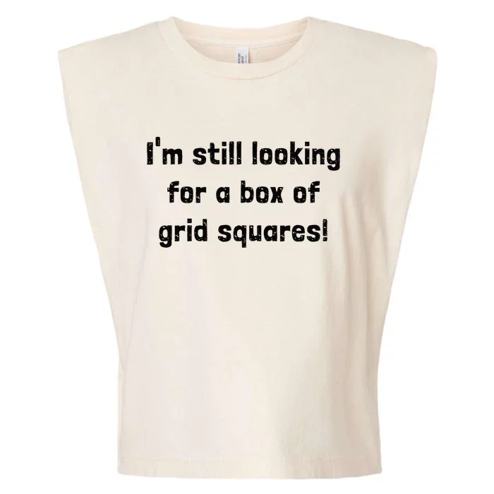 Grid Squares Garment-Dyed Women's Muscle Tee