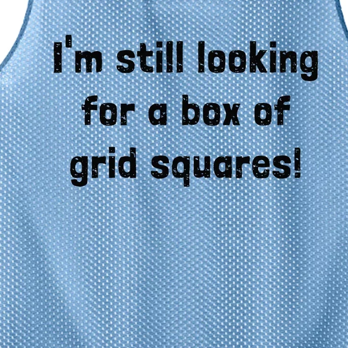 Grid Squares Mesh Reversible Basketball Jersey Tank