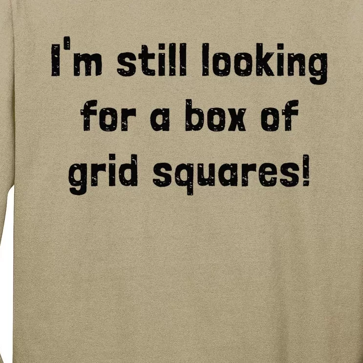 Grid Squares Tall Long Sleeve T-Shirt