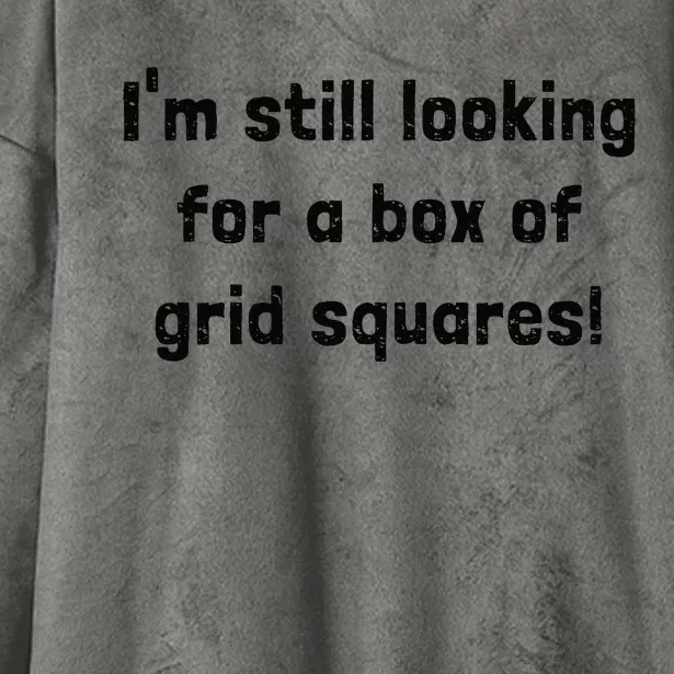 Grid Squares Hooded Wearable Blanket