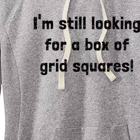 Grid Squares Women's Fleece Hoodie