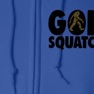 Gone Squatchin' Gift Squatch Tees Bigfoot Sasquatch Hunter Gift Full Zip Hoodie