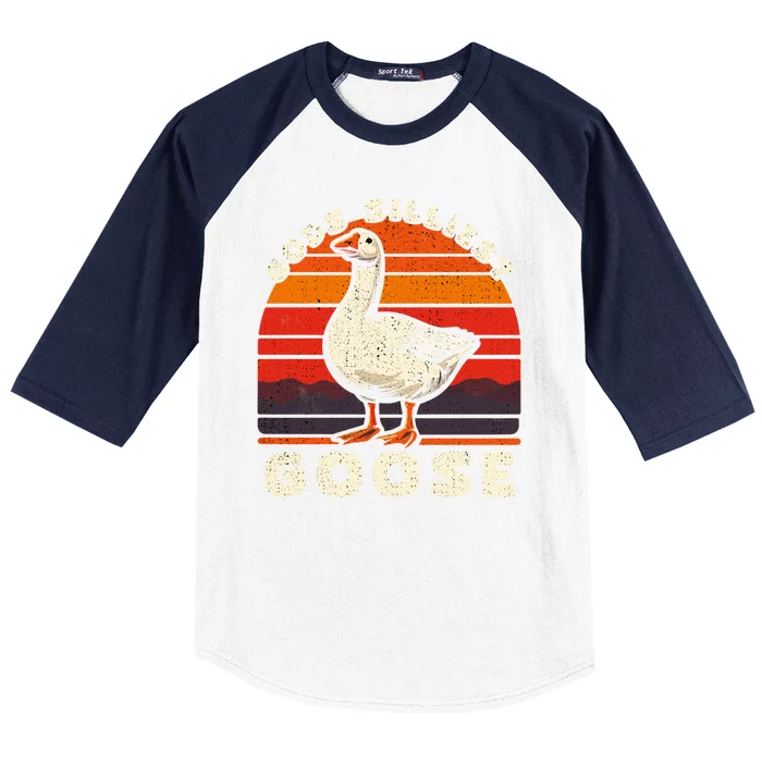 Gods Silliest Goose Costume Funny Meme Gifts Silly Goose Baseball Sleeve Shirt